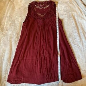 Rue21 Deep Red Sleeveless Dress